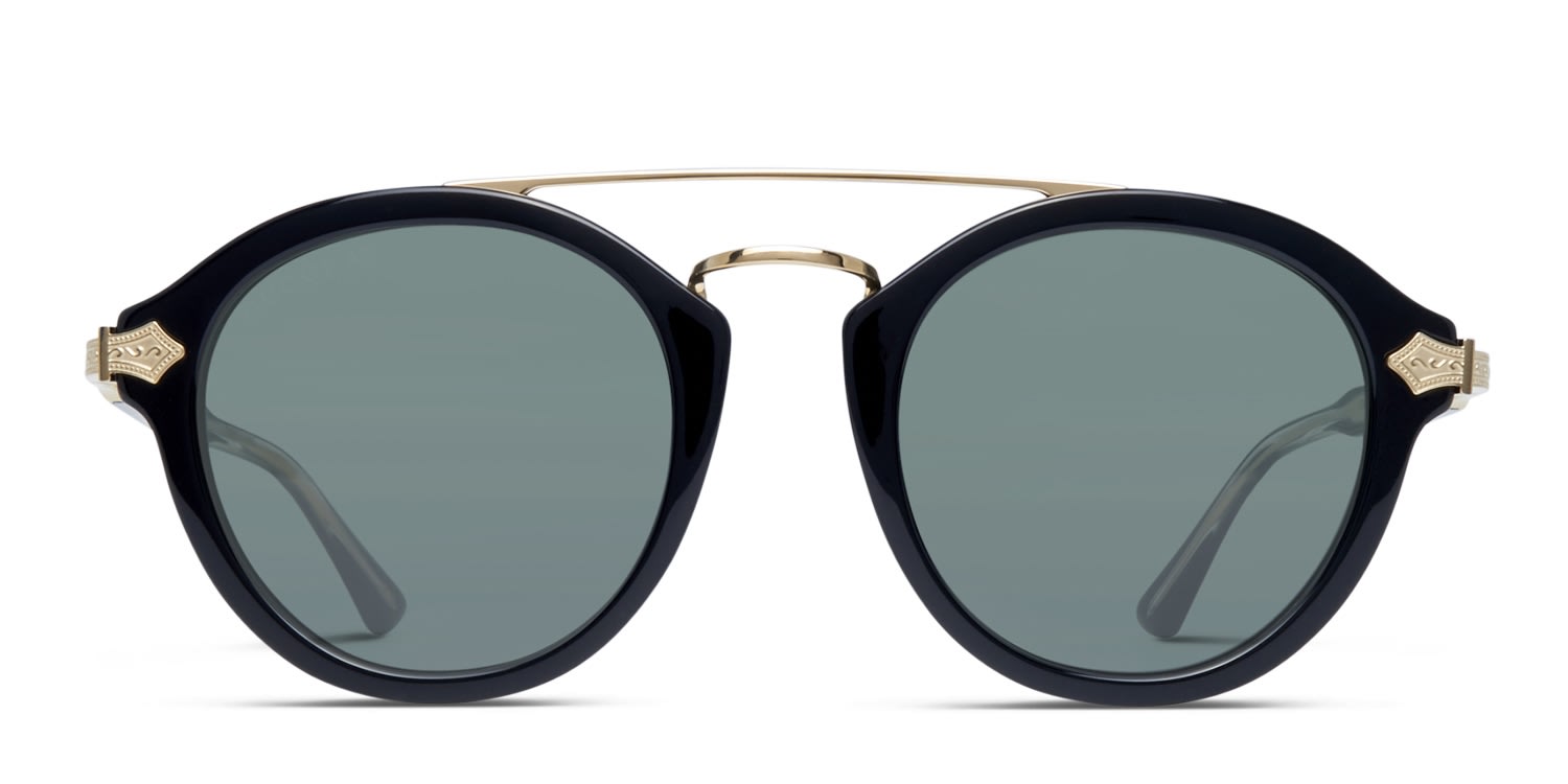 Gucci GG0090S Black w/Gold Prescription Sunglasses