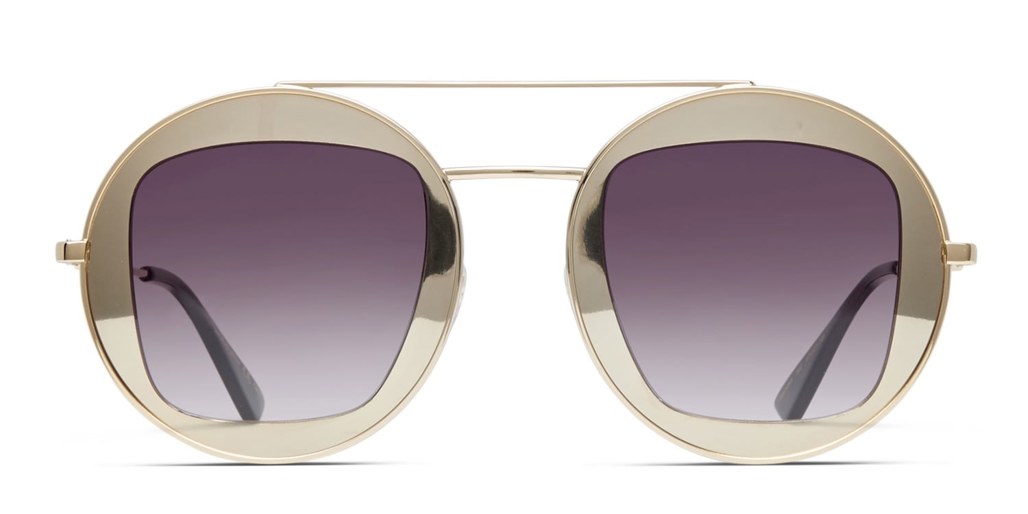 Gucci GG0105S Gold Prescription Sunglasses