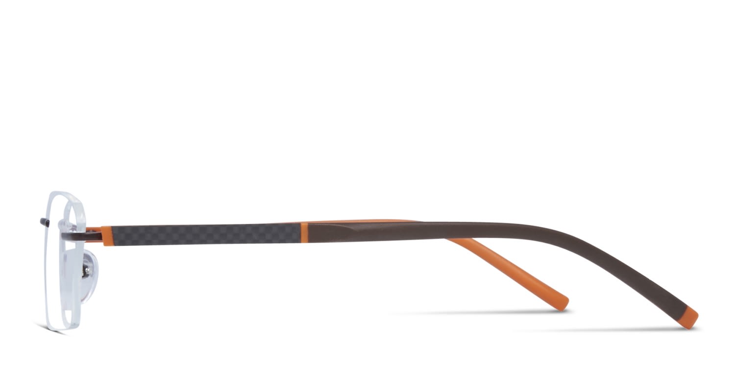 Revel Linden Brown w/Orange Prescription Eyeglasses