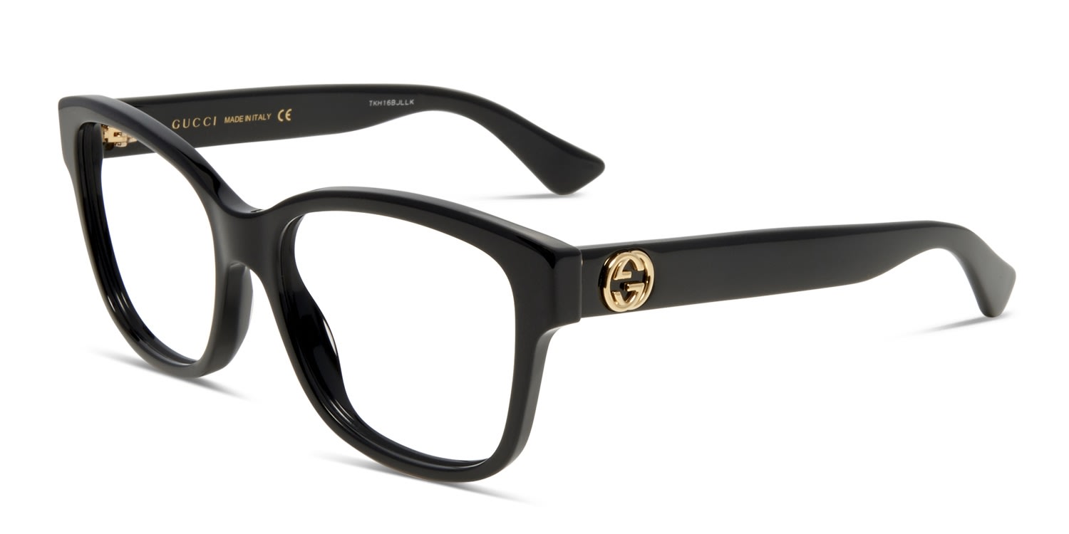 Gucci GG0038O Shiny Black Prescription Eyeglasses