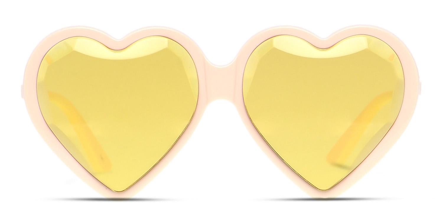 Gucci GG0360S Beige w/Yellow Sunglasses