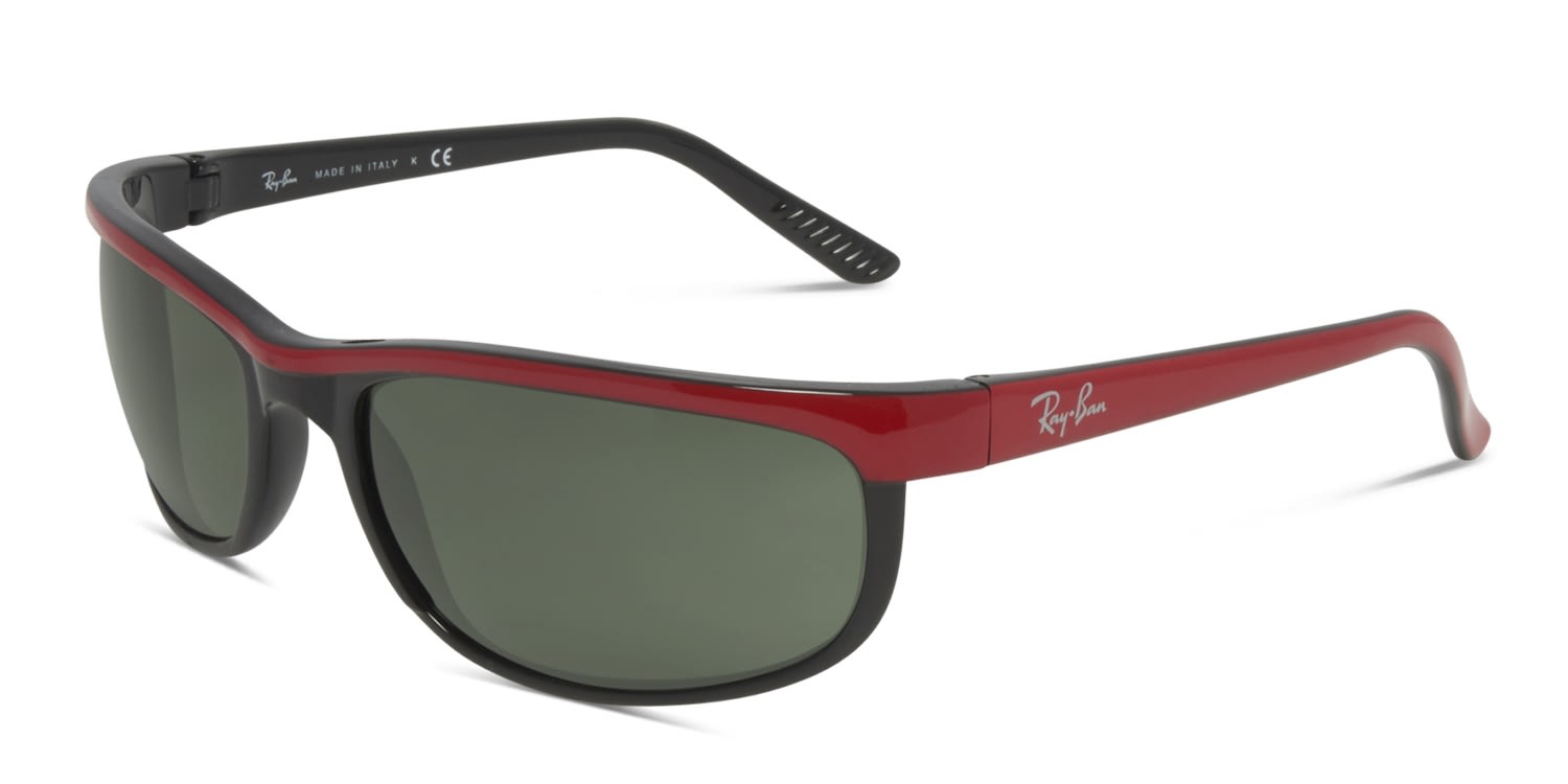 Ray-Ban 2027 Predator 2 Red w/Black Prescription Sunglasses
