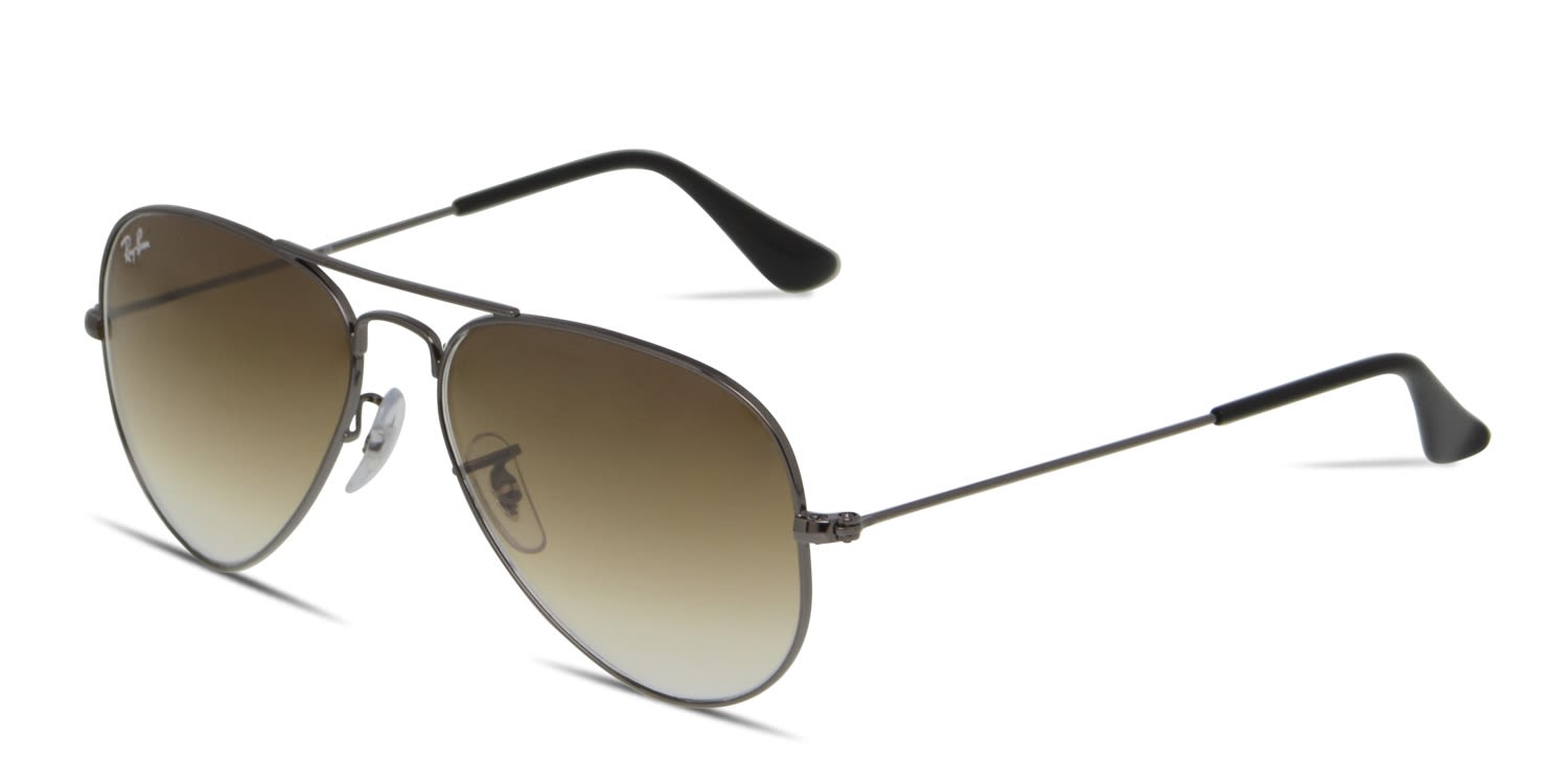 RayBan 3025 Gunmetal w/Brown Prescription Sunglasses