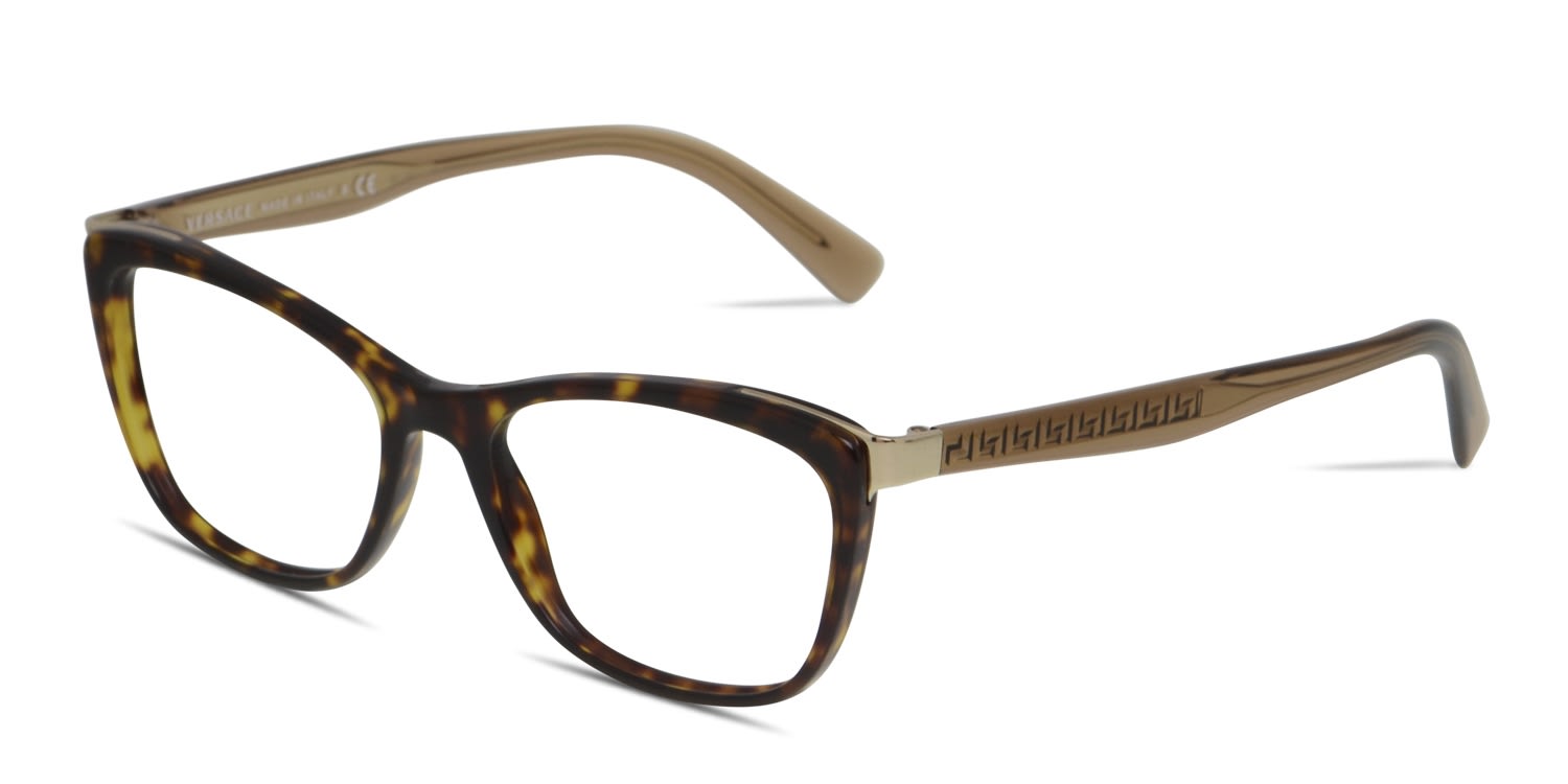 Versace VE3255 Tortoise w/Brown Prescription Eyeglasses