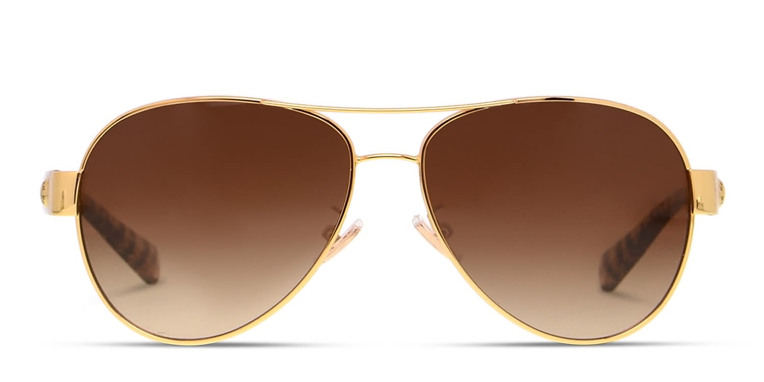 Coach HC7063 Gold w/Brown Prescription Sunglasses