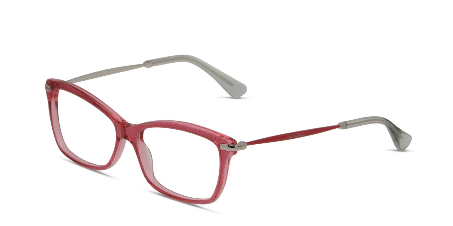 Jimmy Choo JC96 Pink Glitter Prescription Eyeglasses