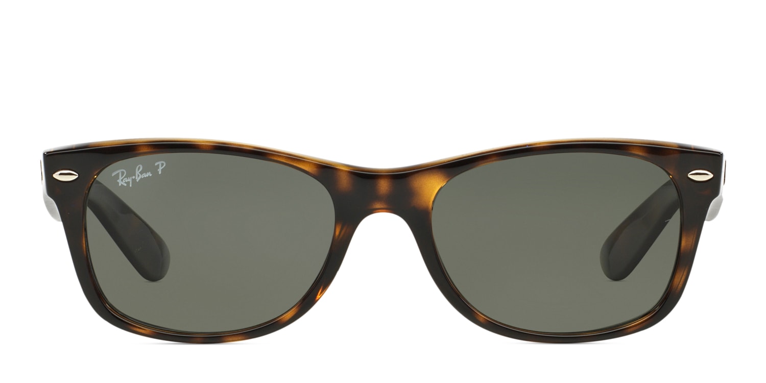 Ray Ban 2132 New Wayfarer Tortoise W Green Polarized Ray Ban 2132 New Wayfarer Tortoise W Green Polarized