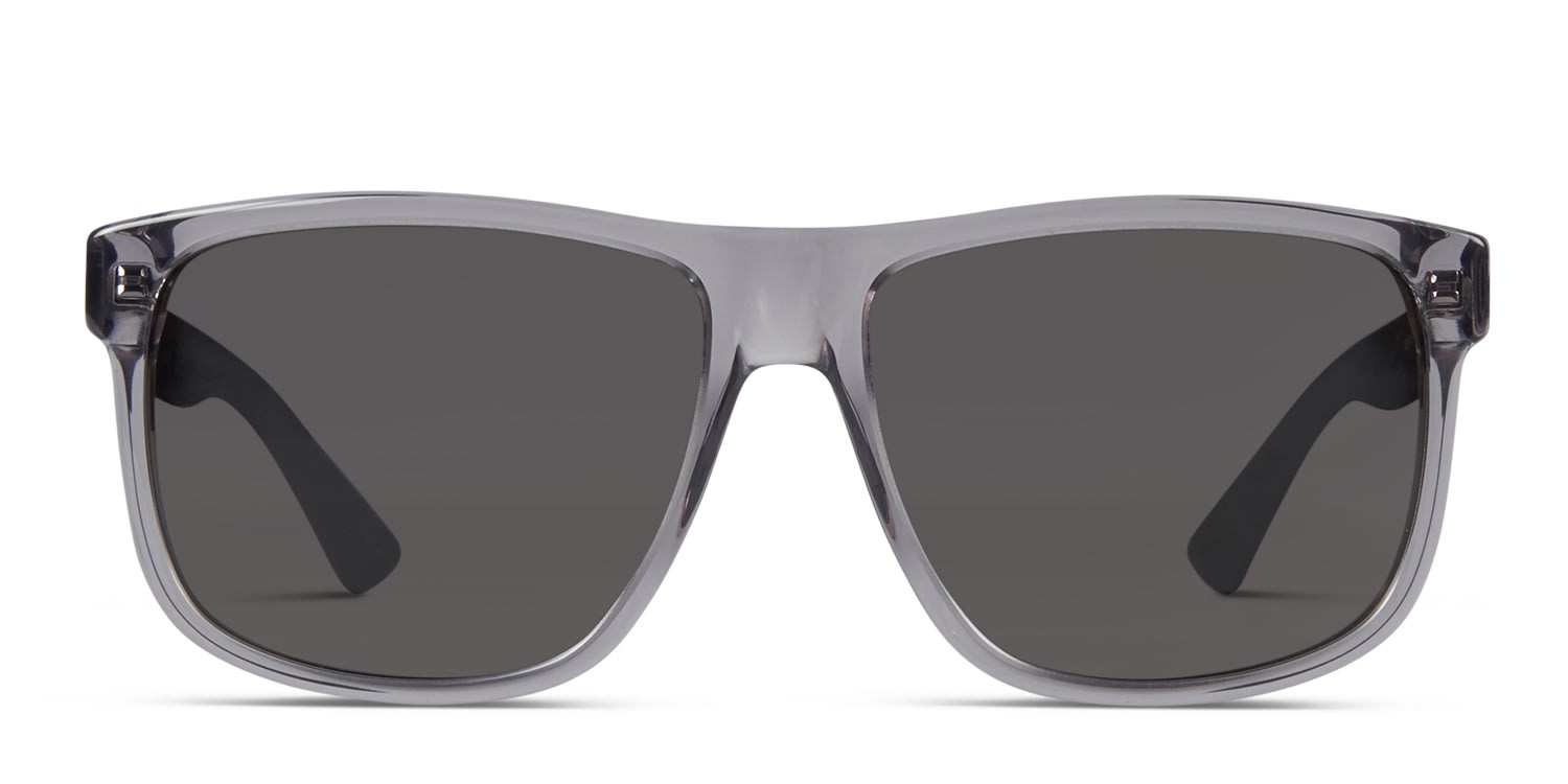 Gucci GG0010S Clear Gray Prescription Sunglasses