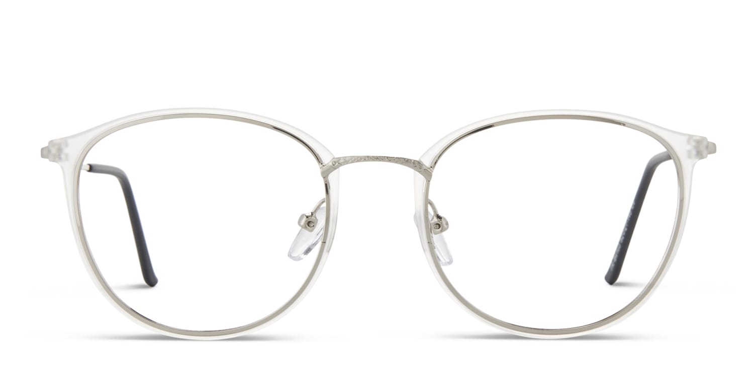 Ottoto Bellona Clear W Silver Prescription Eyeglasses