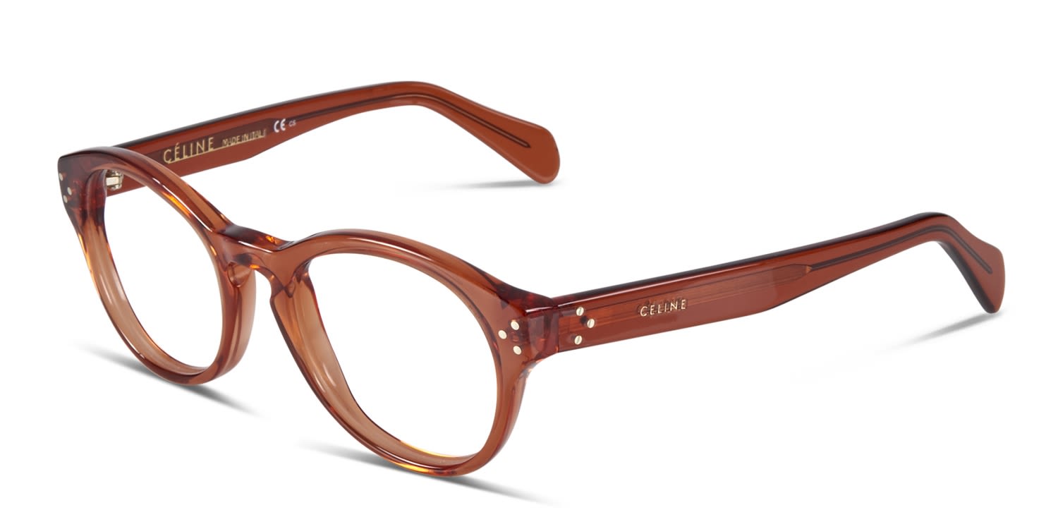 Celine CL41300 Clear Orange Prescription Eyeglasses
