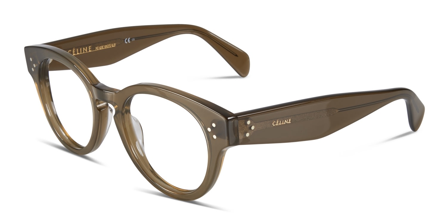 Celine CL41342 Clear Olive Prescription Eyeglasses