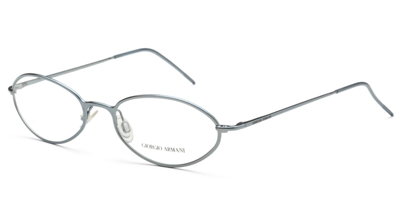 giorgio armani wire framed round glasses