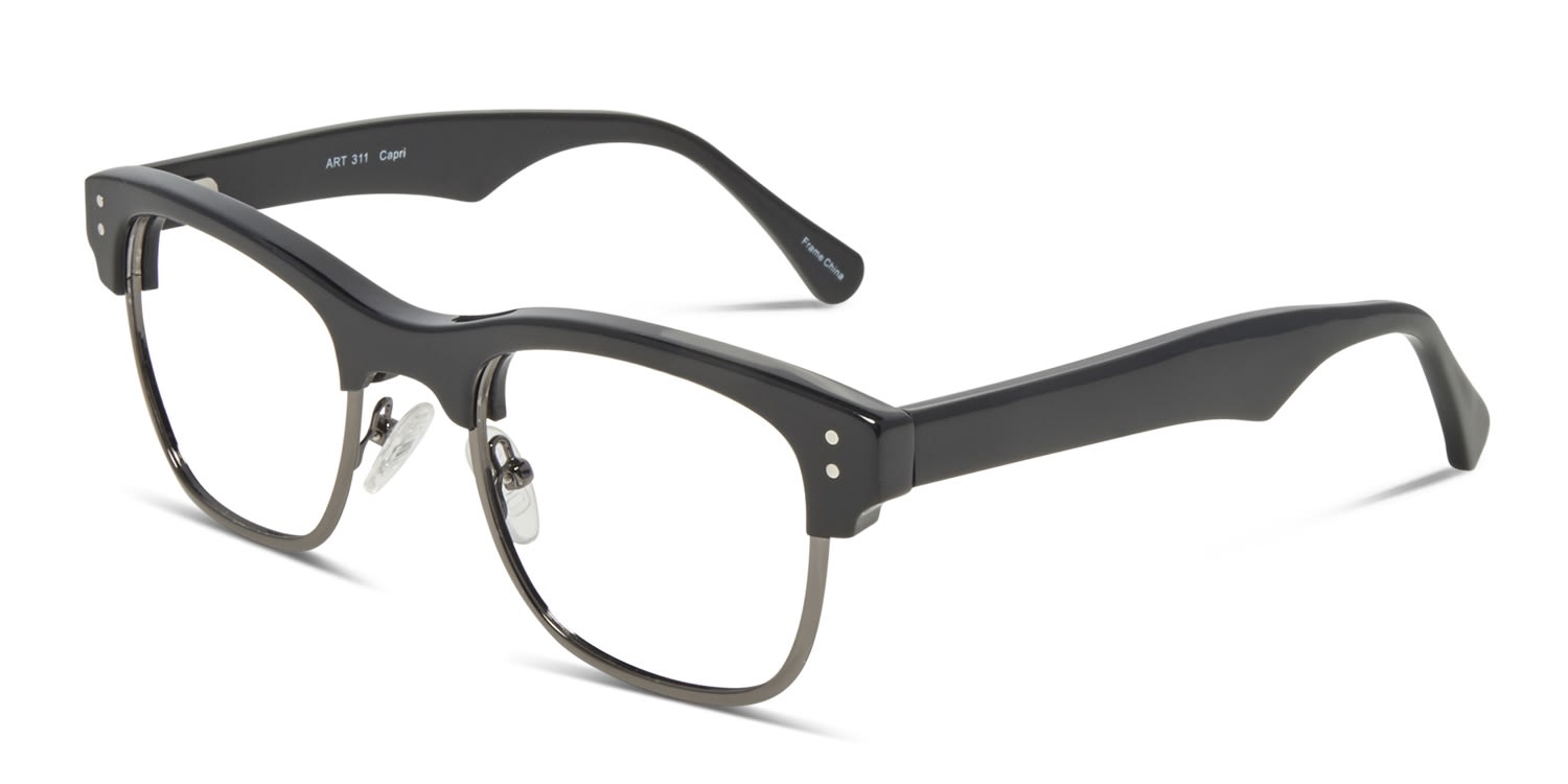 Amsterdam Black Prescription Eyeglasses