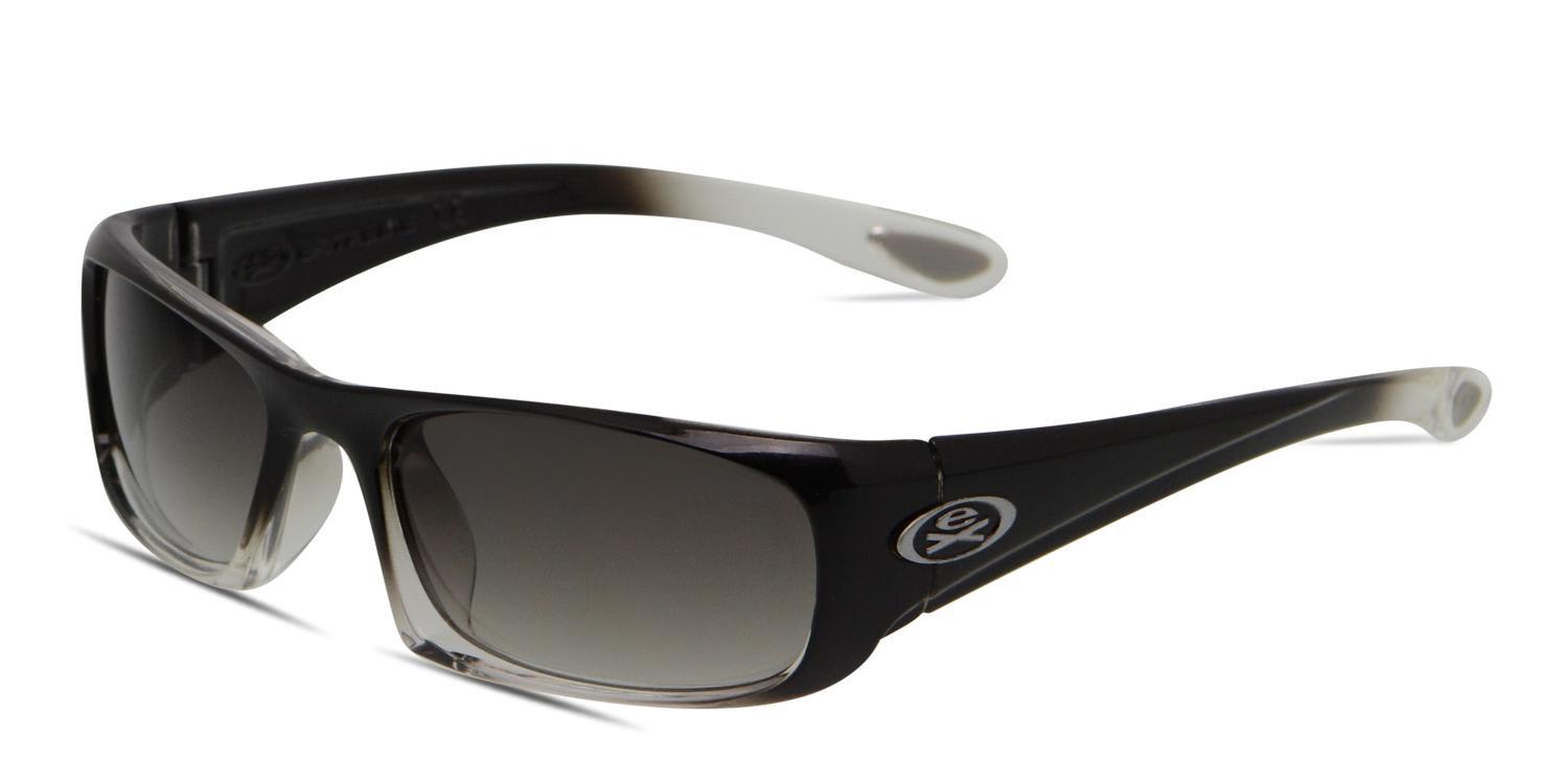 Extreme Joy 3046 Black/Gray/Clear Prescription Sunglasses