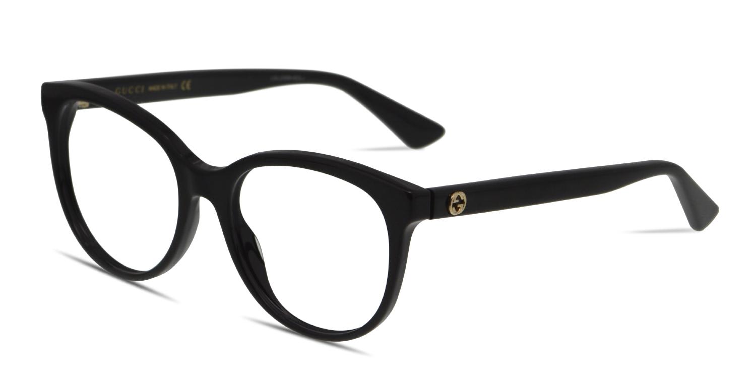 Gucci GG0329O Shiny Black Prescription Eyeglasses