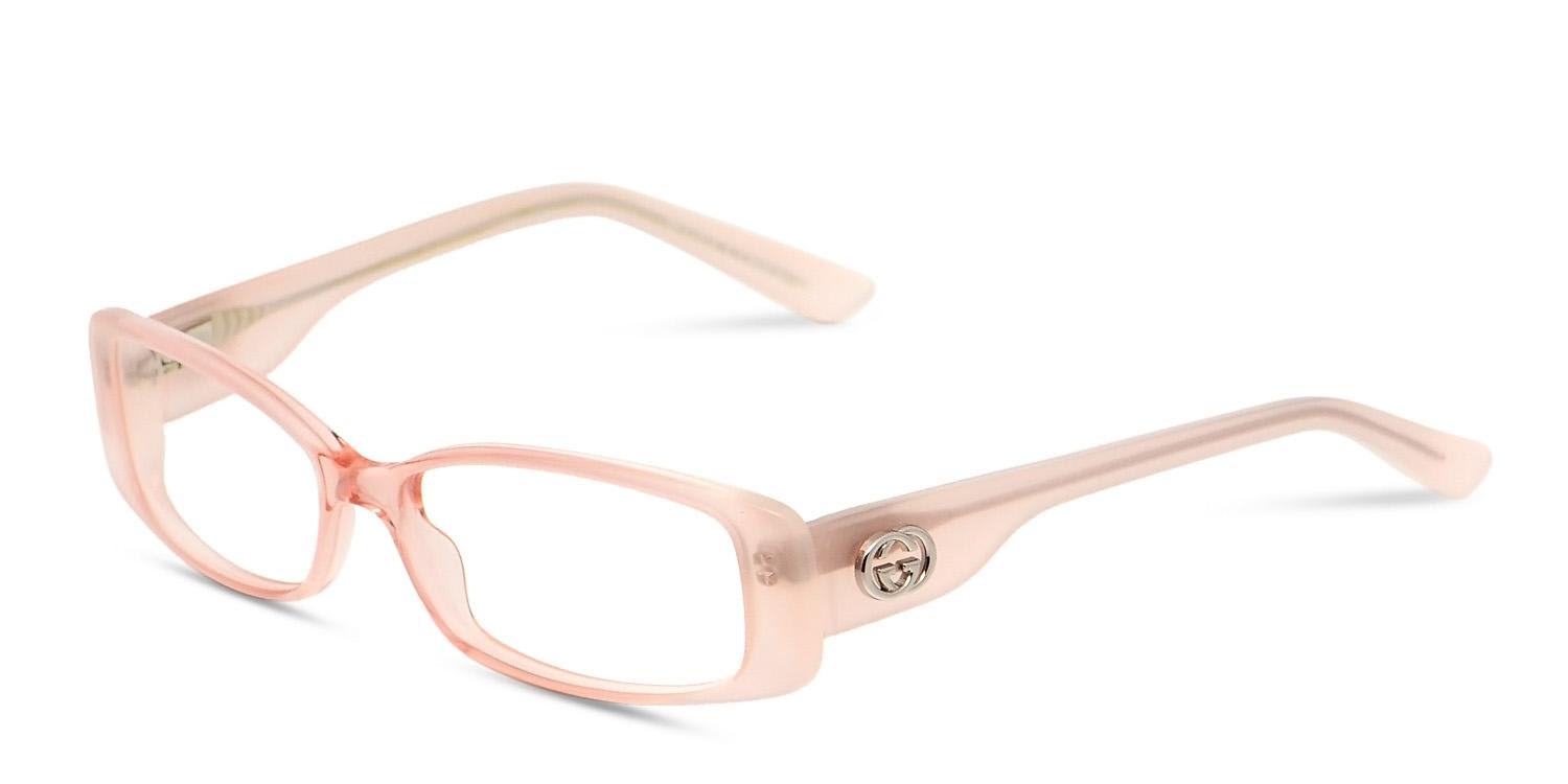 clear pink gucci glasses
