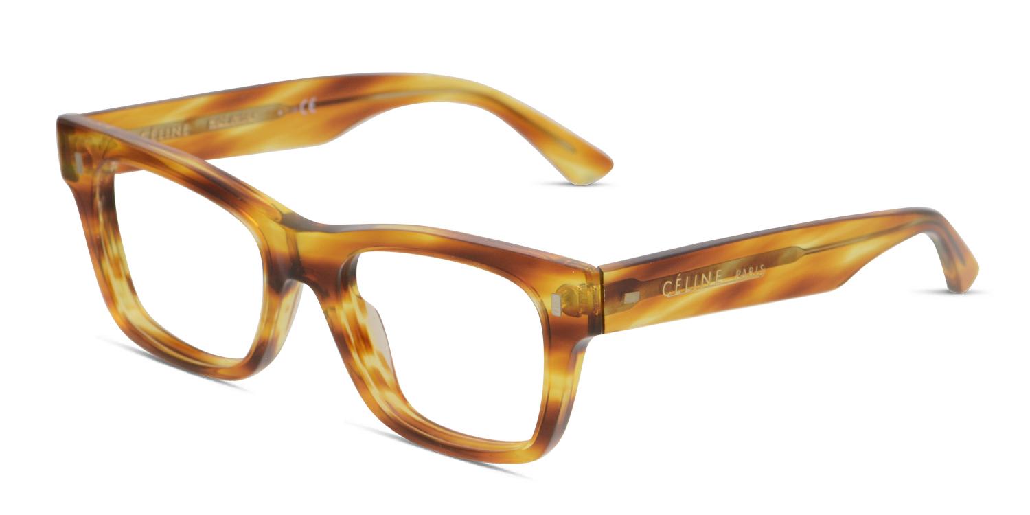 Celine CL50011I Tortoise/Yellow/Clear Prescription Eyeglasses