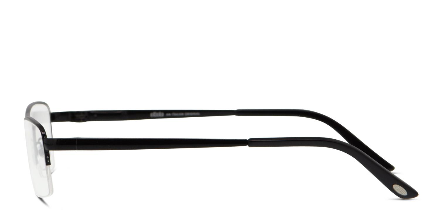 Ottoto Hardware Shiny Black Prescription Eyeglasses