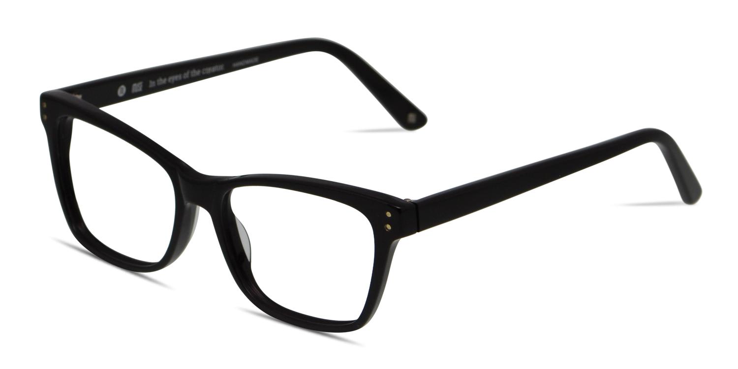 Muse Hawaii Shiny Black Prescription Eyeglasses