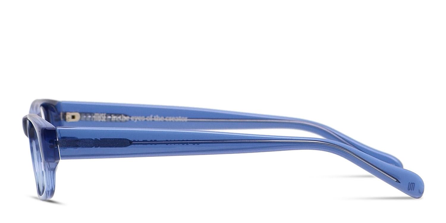 Muse Adler Clear Blue Prescription eyeglasses