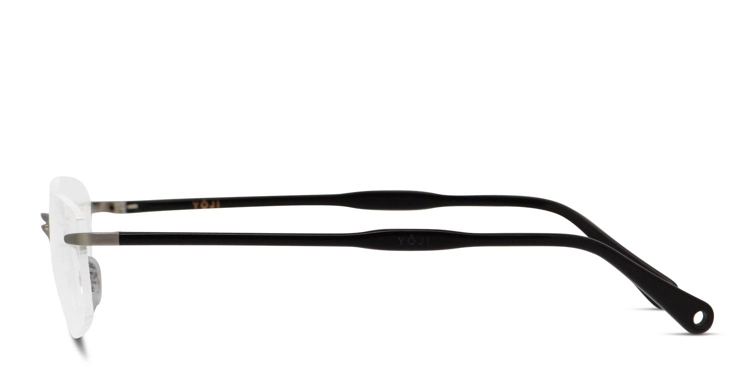 Yoji Tokyo Silver/Black Prescription Eyeglasses