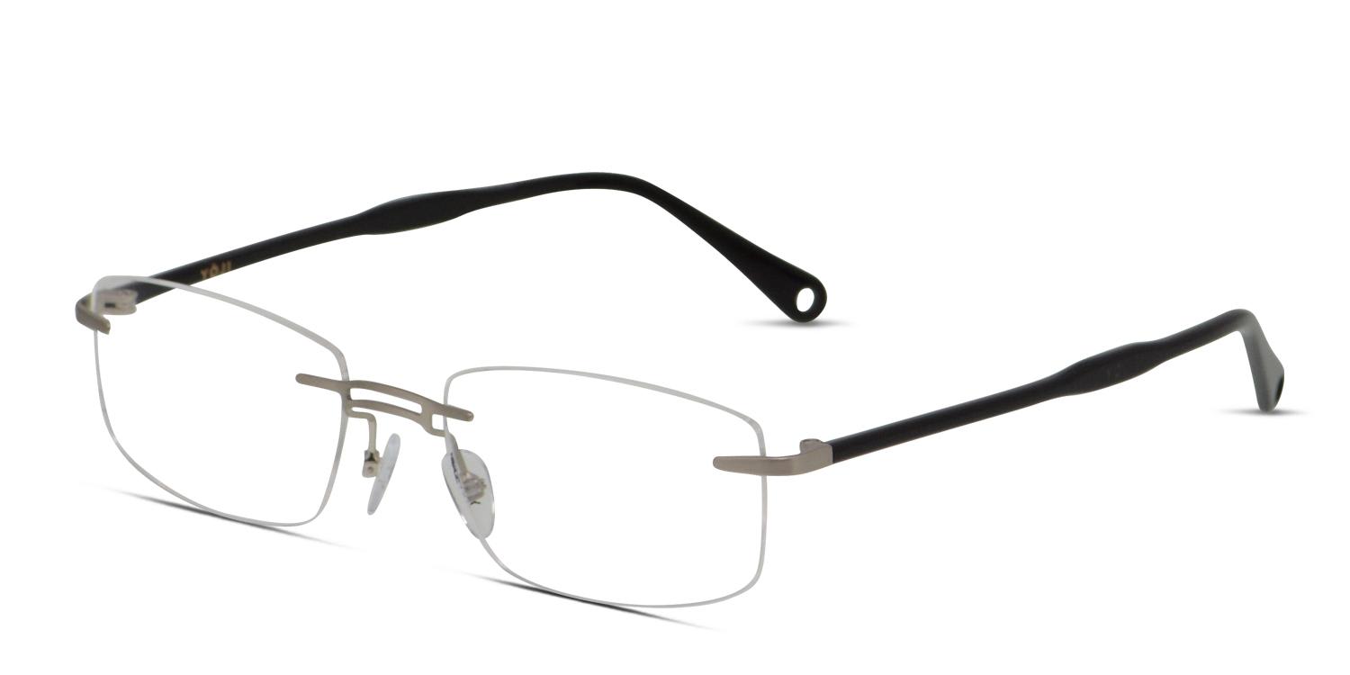 Yoji Tokyo Silver/Black Prescription Eyeglasses