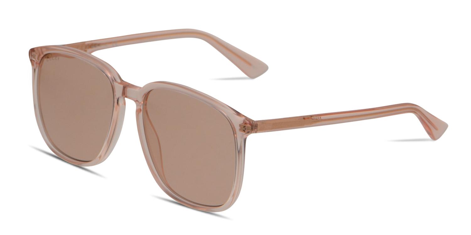Gucci GG0265S Clear Pink Prescription Sunglasses
