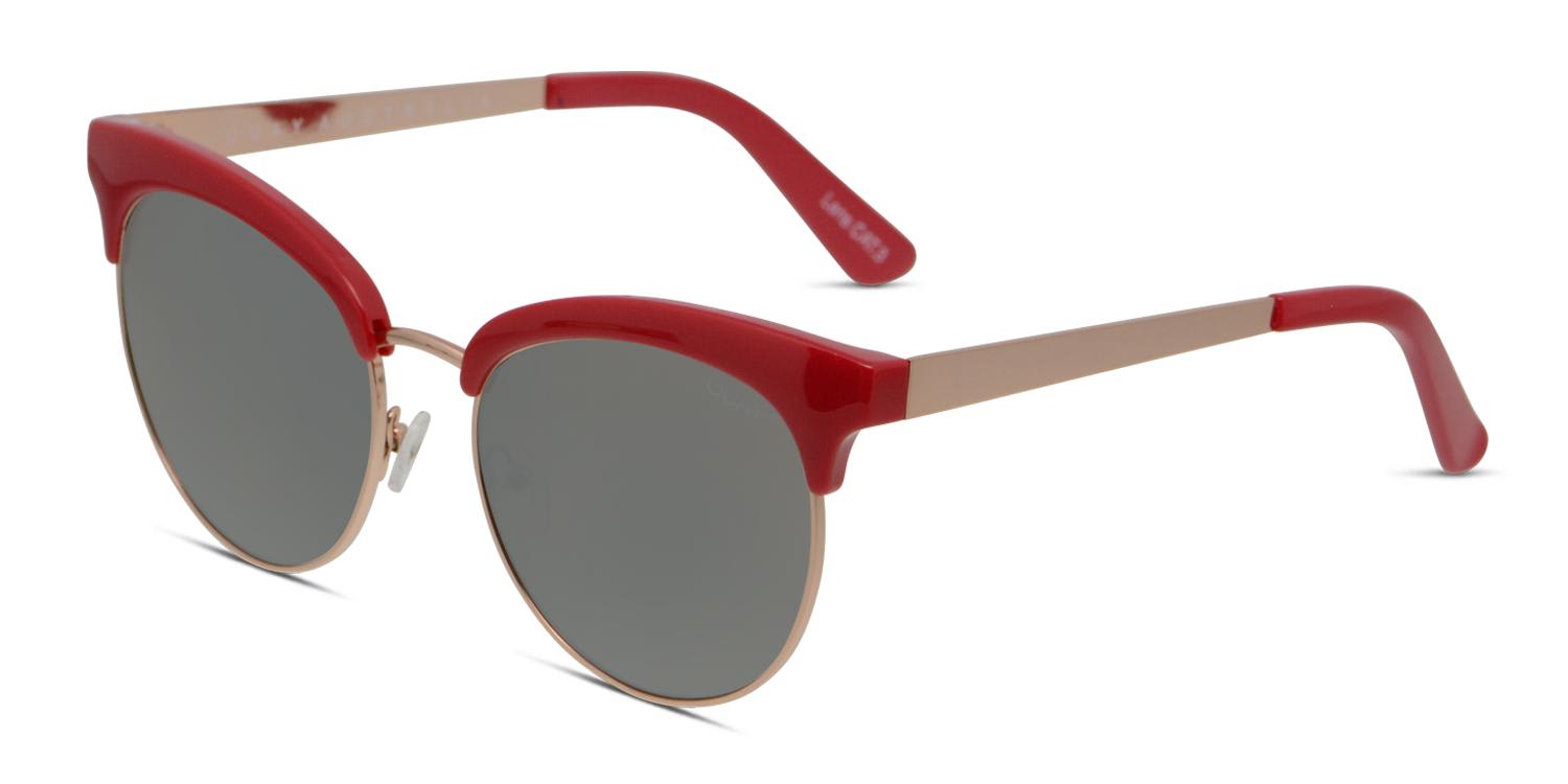 Quay Australia Cherry Red/Gold Prescription Sunglasses