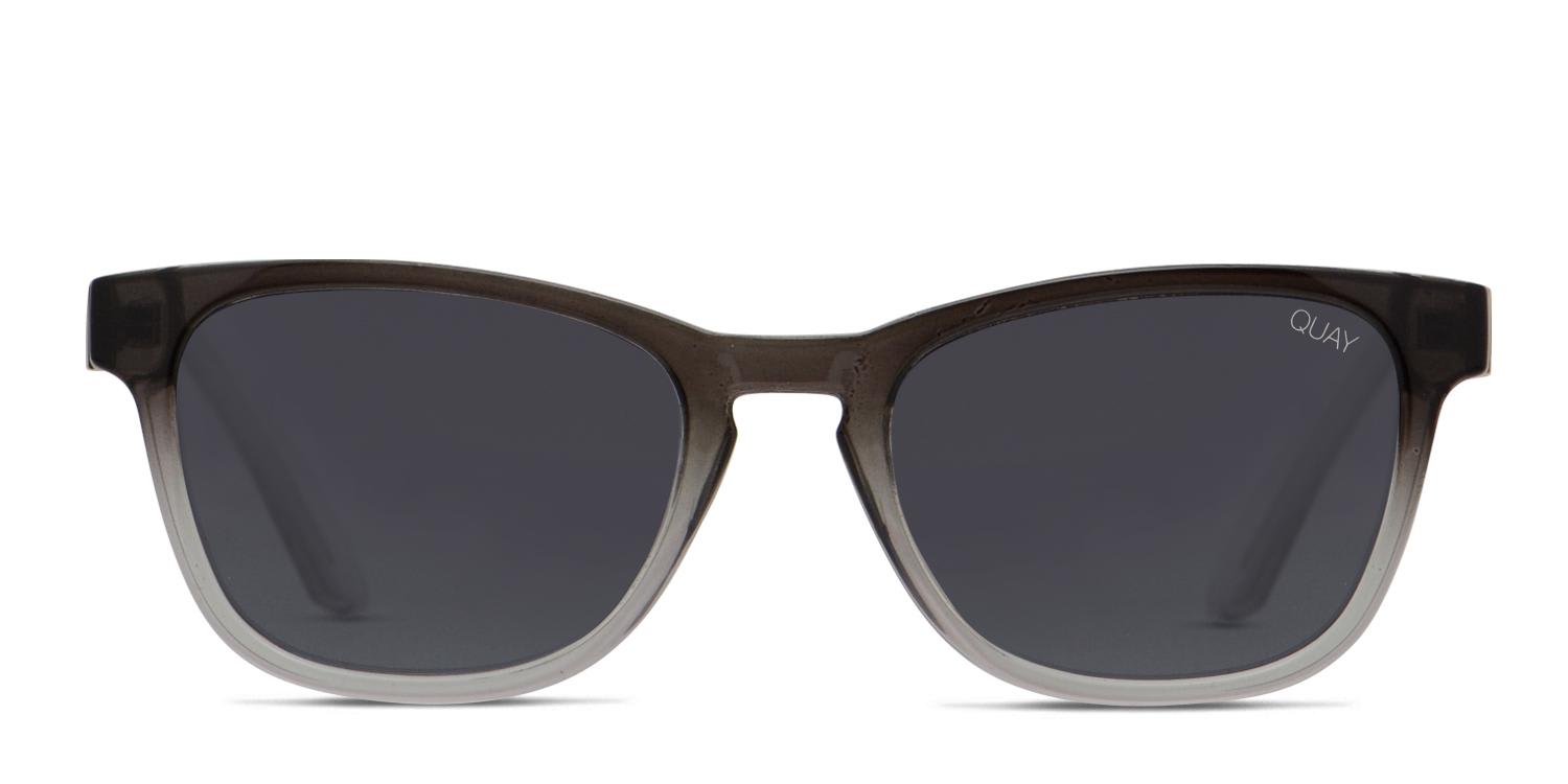 Quay Australia Hardwire Mini Gray/Clear Prescription Sunglasses