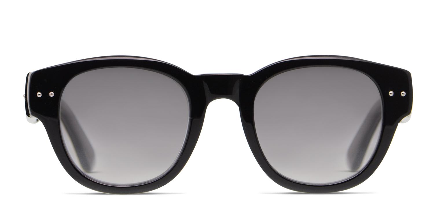 Bottega Veneta BV0082S Black/Gray/Clear Prescription Sunglasses