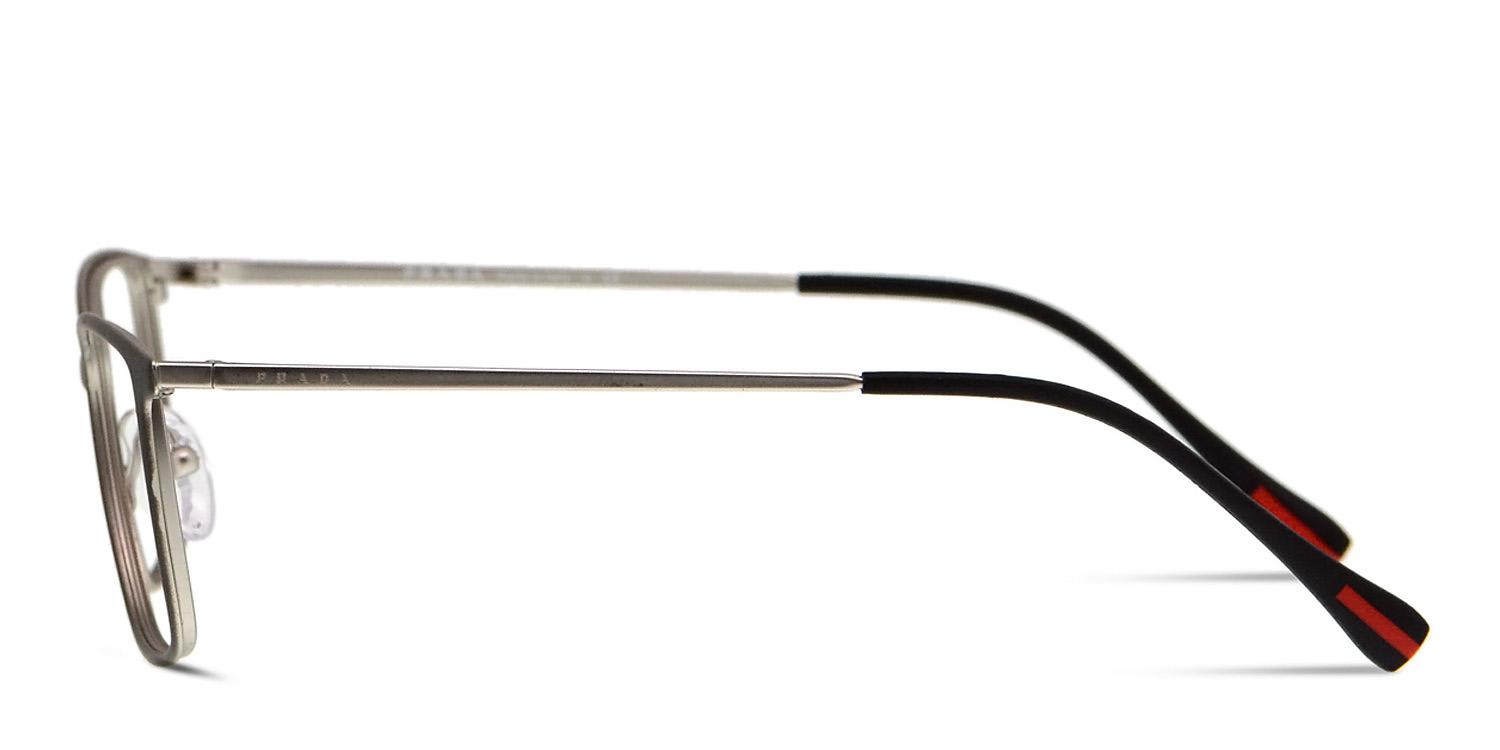 Prada 0PS 51LV Gray/Silver Prescription Eyeglasses