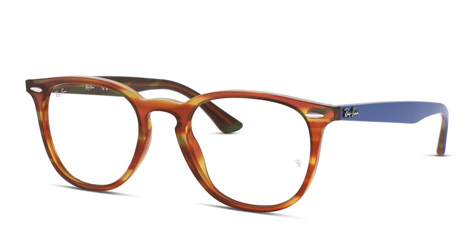 RayBan 7159 Tortoise/Blue Prescription Eyeglasses