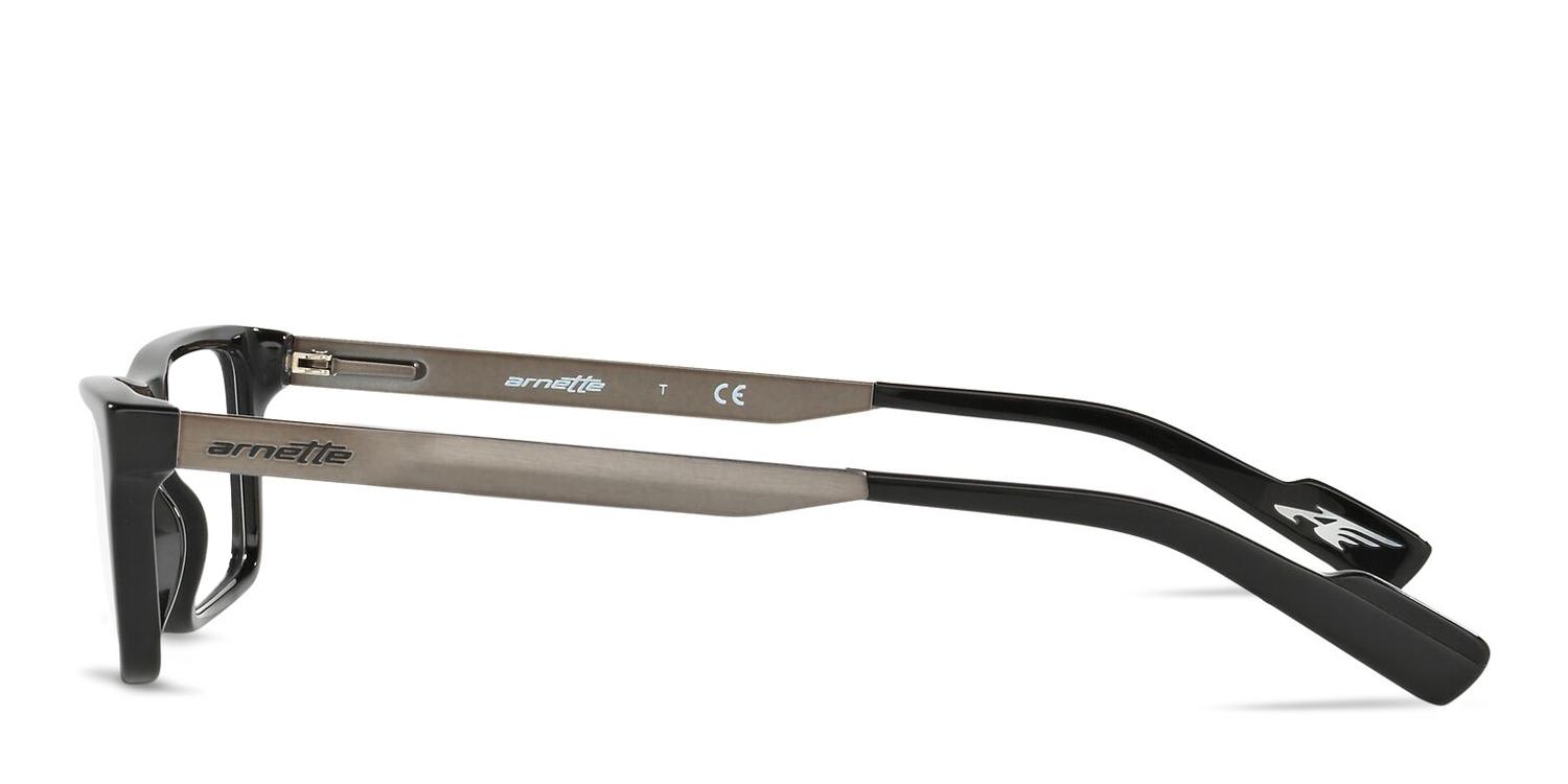Arnette AN7051 Auxiliary Shiny Black/Gunmetal Prescription Eyeglasses