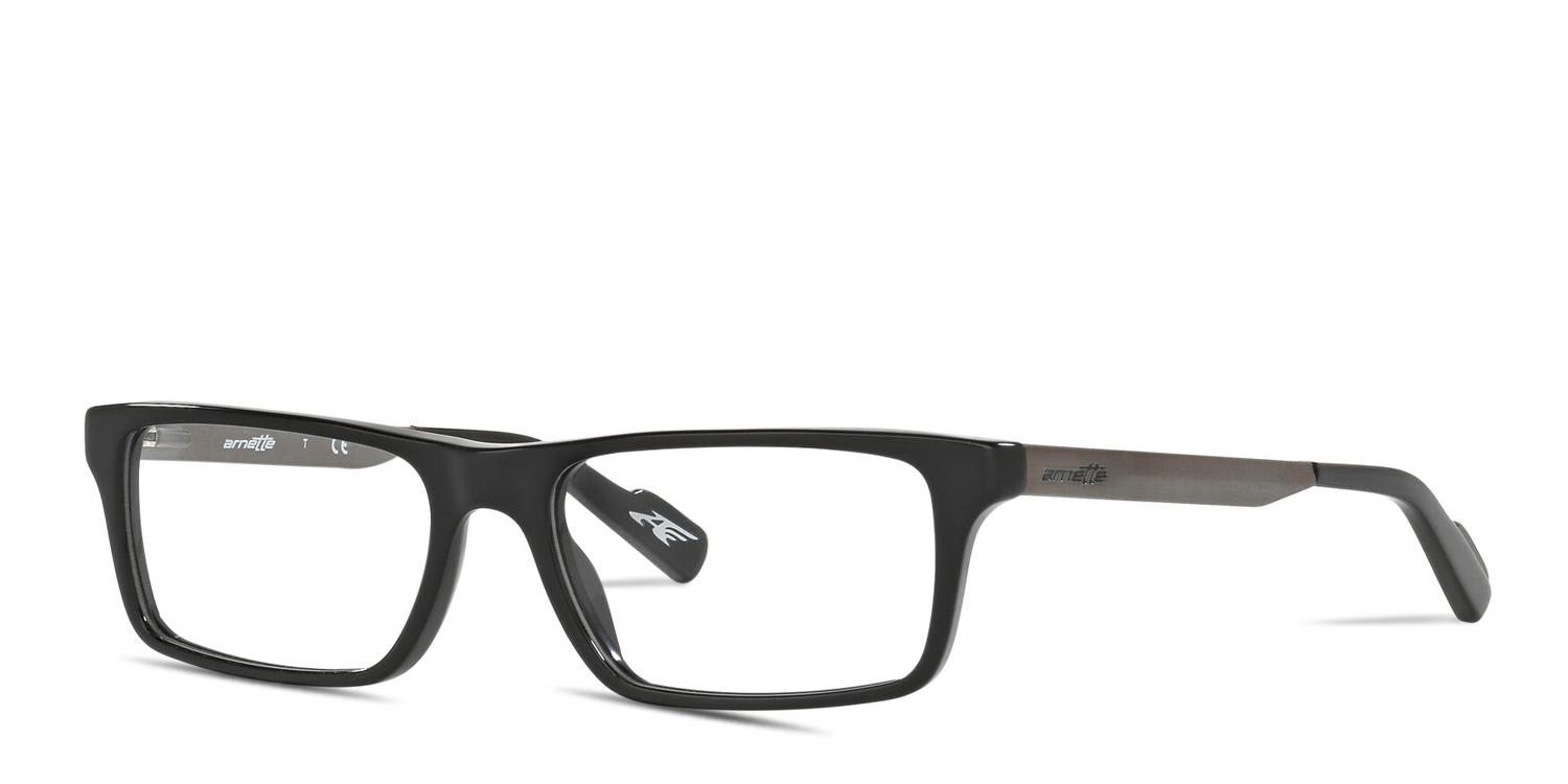 Arnette AN7051 Auxiliary Shiny Black/Gunmetal Prescription Eyeglasses