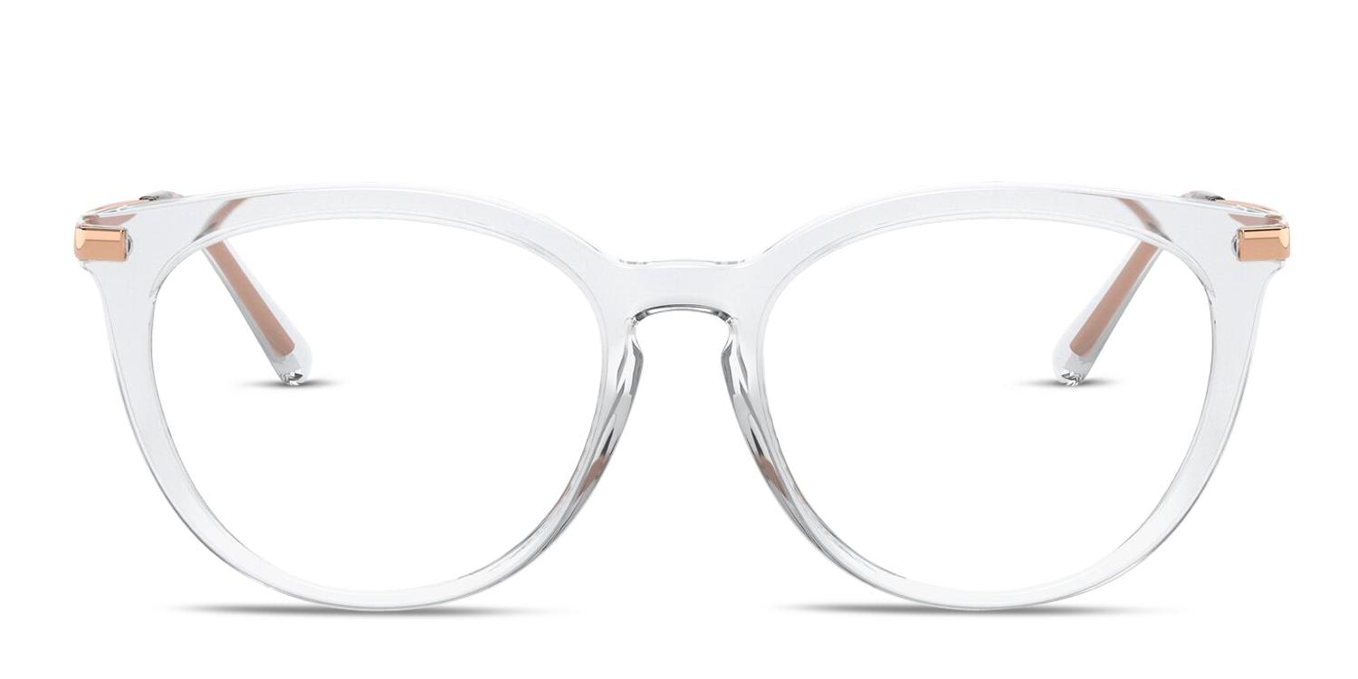 Michael Kors MK4074 Quintana Clear/Rose Gold Prescription Eyeglasses