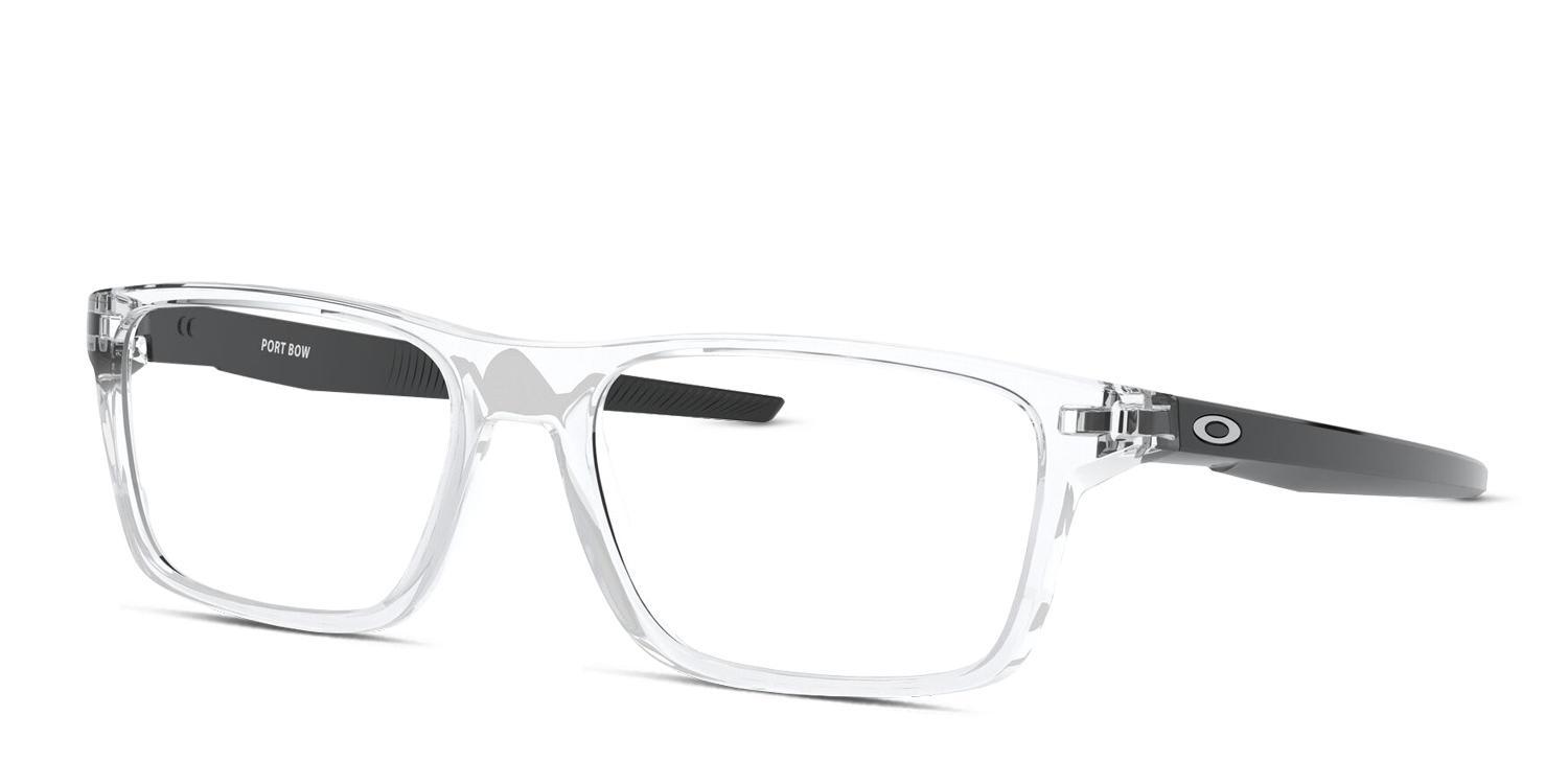 Oakley OX8164 Port Bow Clear/Black Prescription Eyeglasses