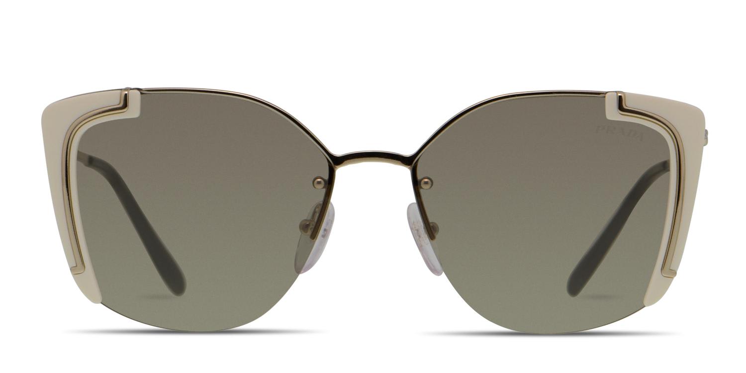 Prada PR 59VS Gold/White Sunglasses