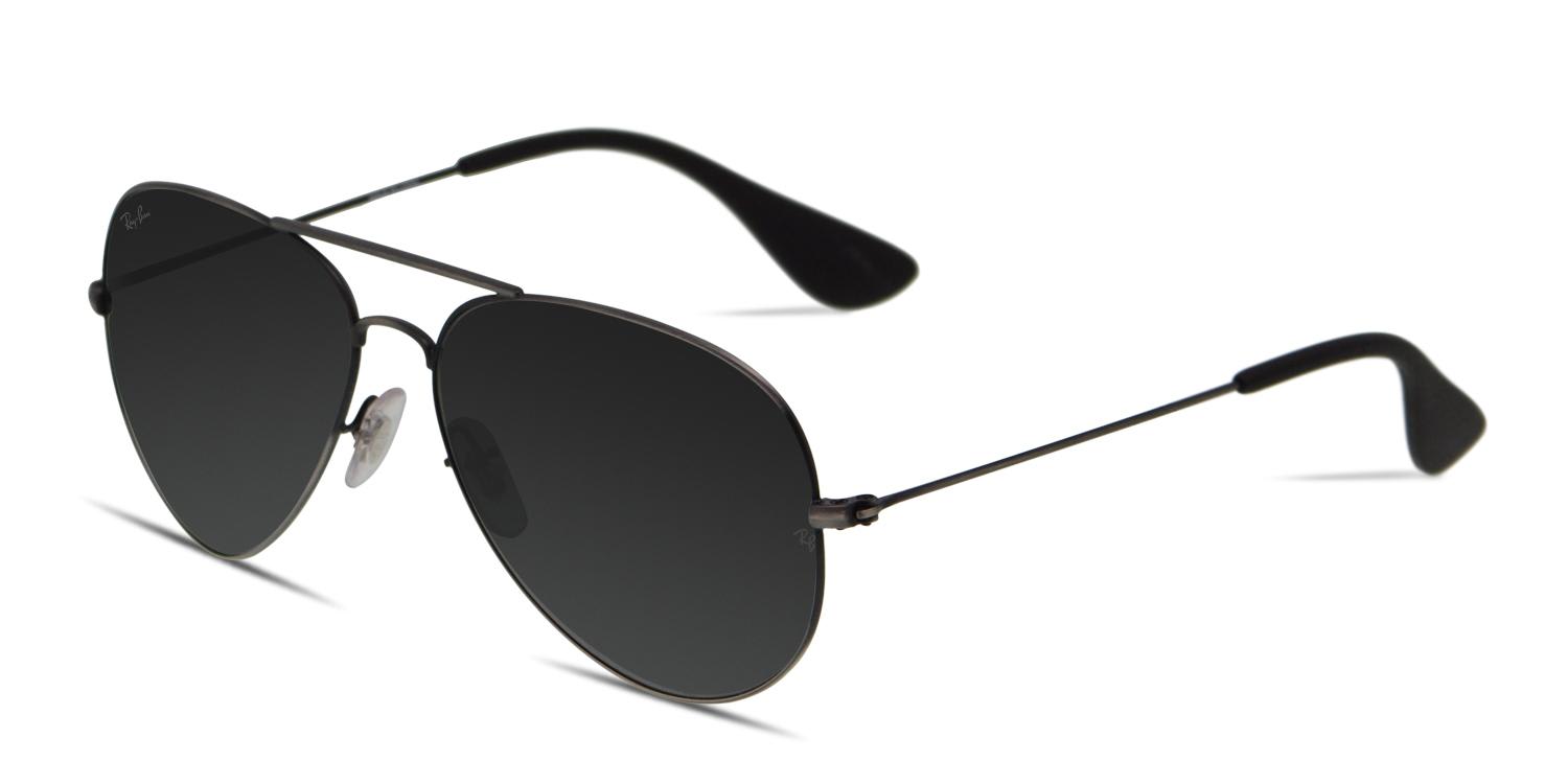 Ray-Ban 3558 Gunmetal/Black/Green Prescription Sunglasses