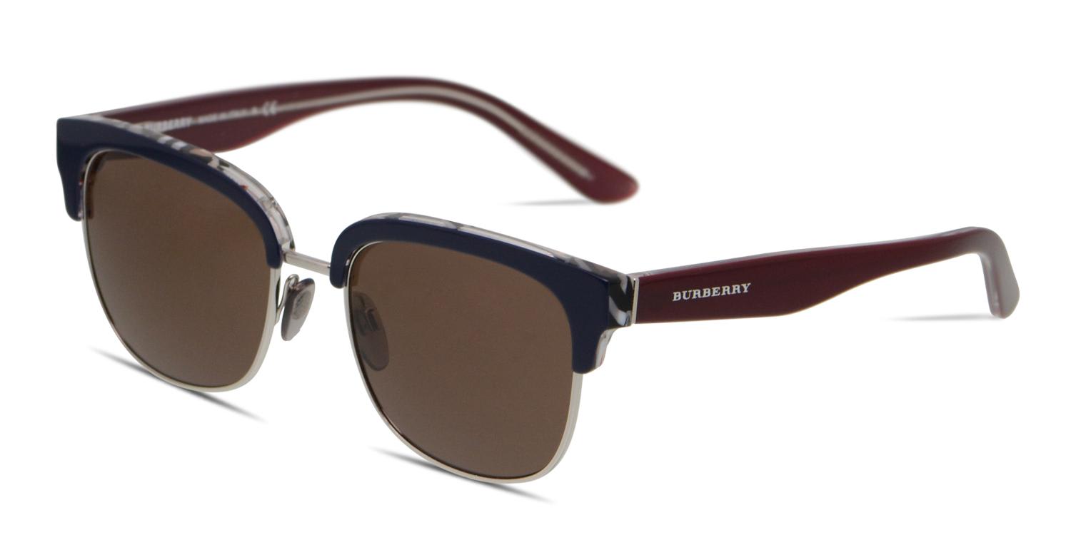 burberry sunglasses blue frame