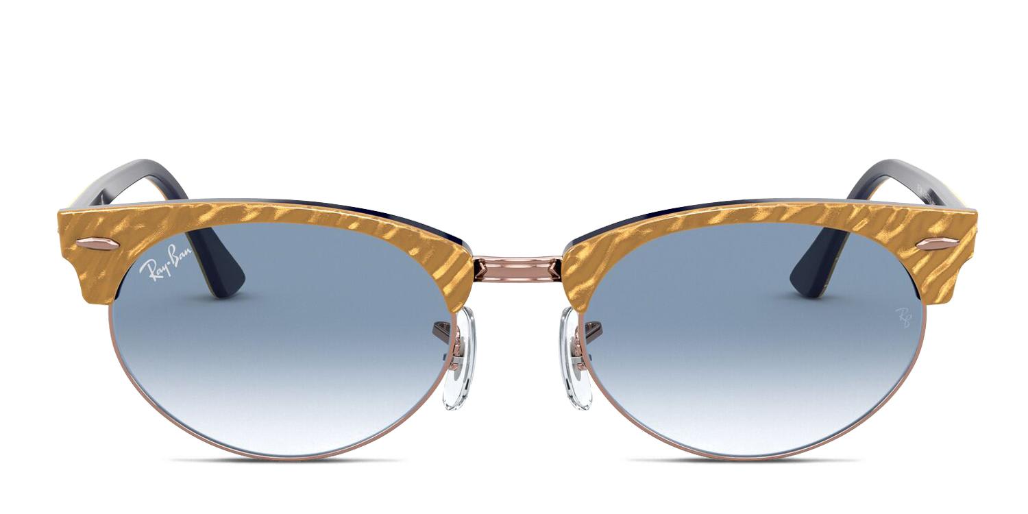 Ray-Ban RB3946 Clubmaster Oval Neutral/Rose Gold/Blue Prescription 
