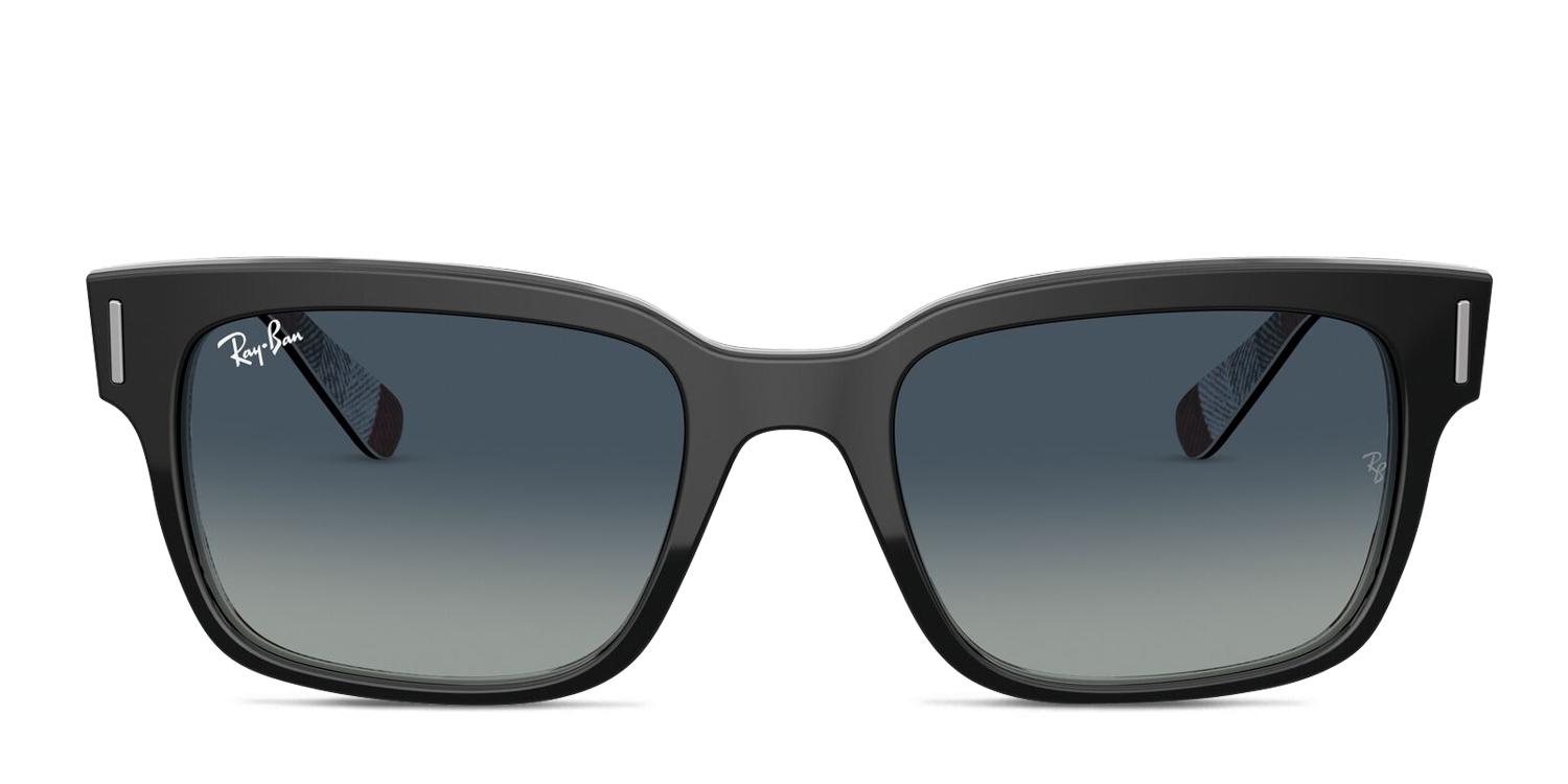 Ray-Ban RB2190 Jeffrey Black/Gray/Burgundy Prescription Sunglasses