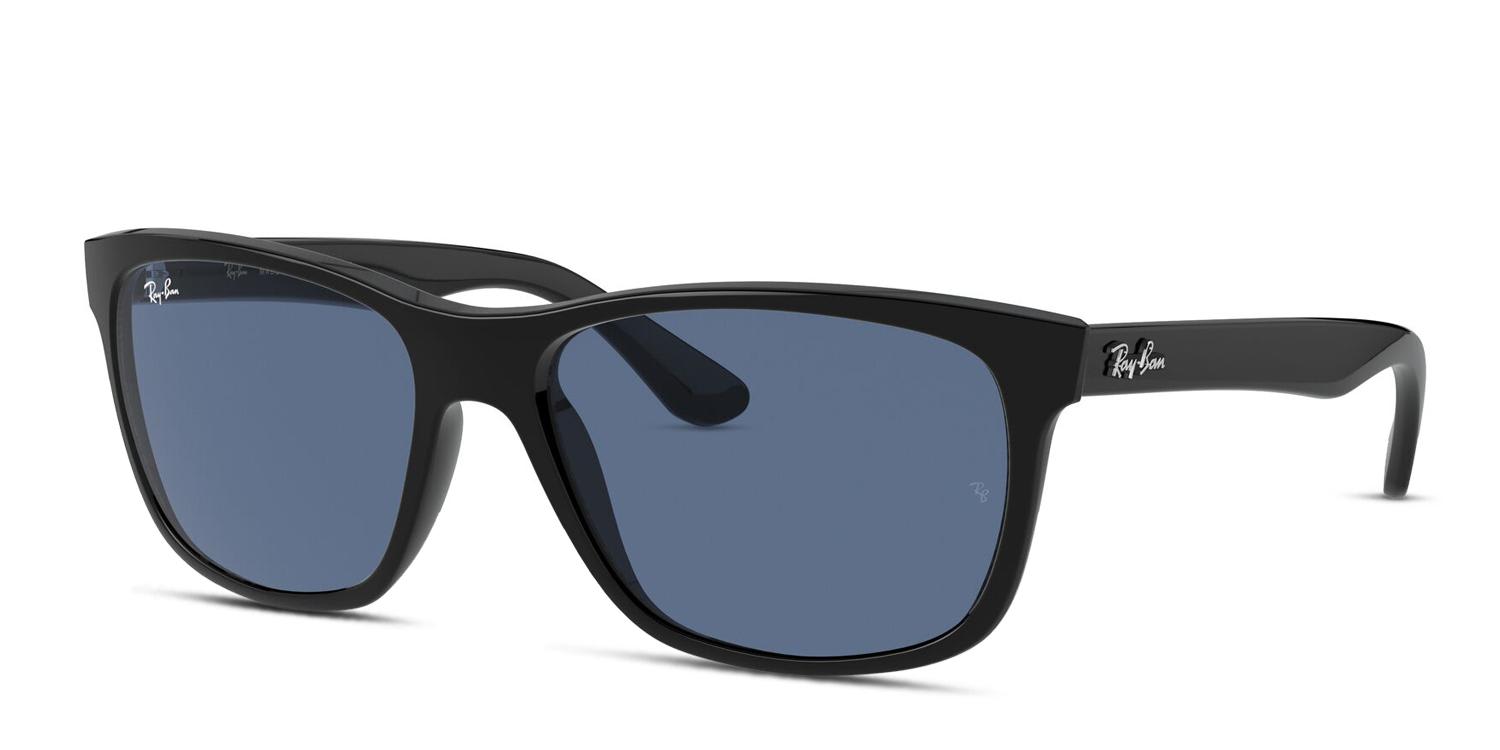 Ray-Ban RB4181 Shiny Black/Blue Prescription Sunglasses
