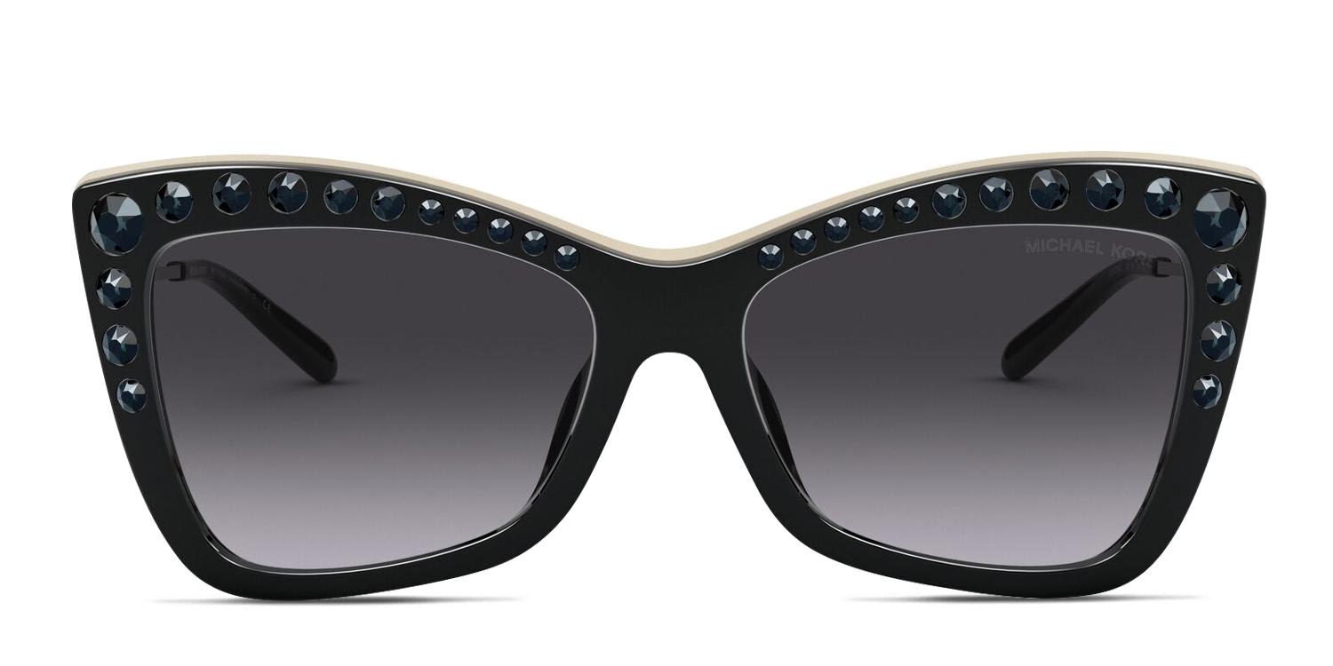 Michael Kors MK2128BU Hollywood Black/Gold Prescription Sunglasses