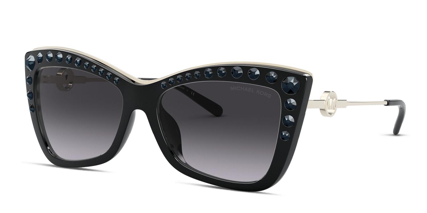 Michael Kors MK2128BU Hollywood Black/Gold Prescription Sunglasses