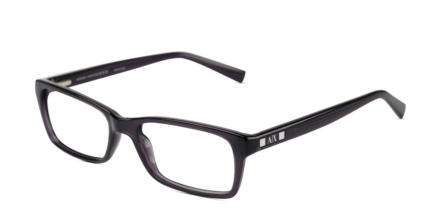 Armani Exchange AX3007 Gray/Clear Prescription Eyeglasses