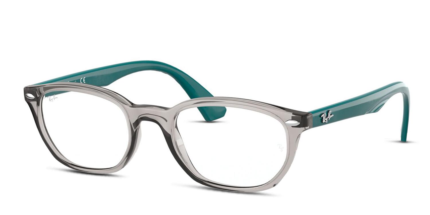 RayBan RY1599 Kids Gray/Clear/Green Prescription Eyeglasses