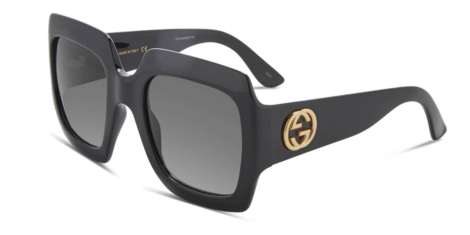 Gucci GG0053S Black Prescription Sunglasses