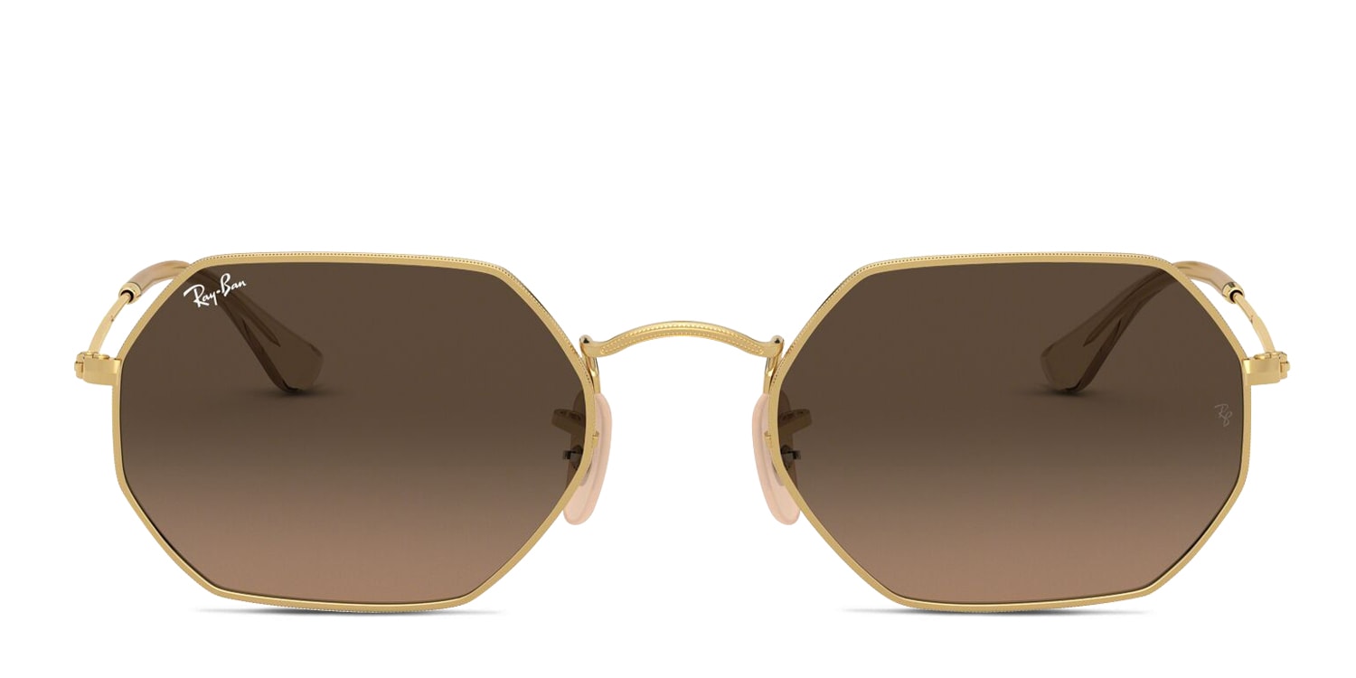 Ray-Ban RB3556N Octagonal Brown , Gold , Gray