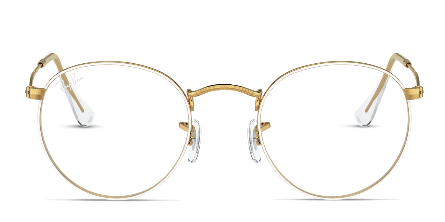 Ray Ban 3447v White Gold Prescription Eyeglasses