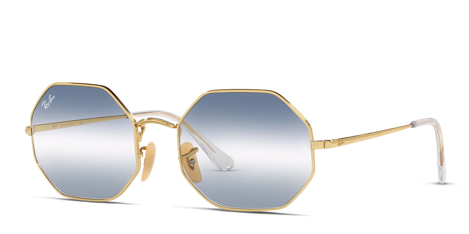 ray ban octagonal blue gradient